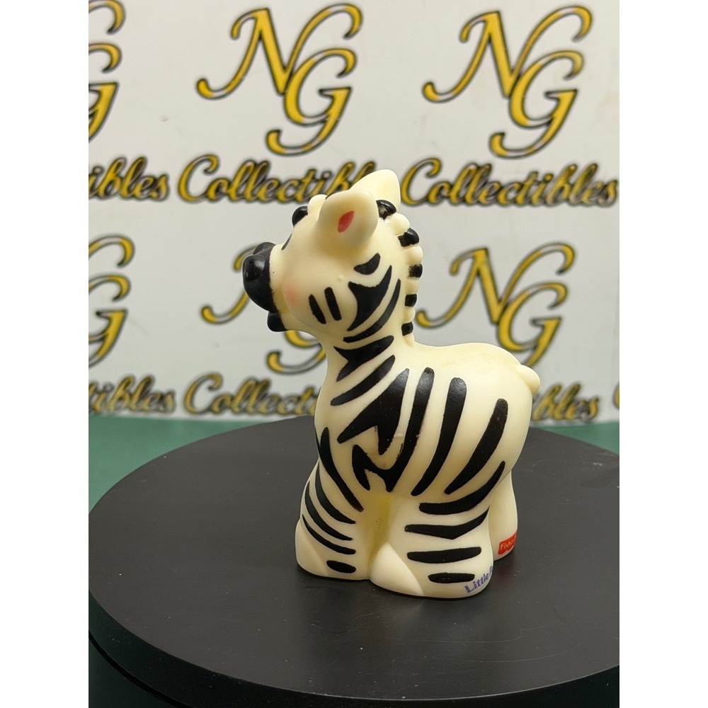 Fisher-Price Little People Zebra Animal Figure 2002 Mattel Zoo Safari Toy - Picture 2 of 4
